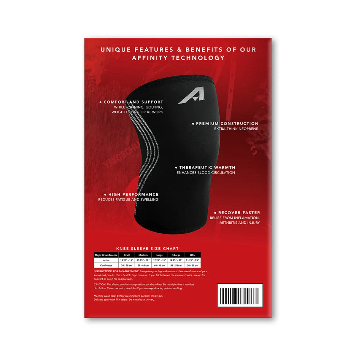 Affinity Neoprene Compression Knee Sleeve 3 Affinity Neoprene Compression Knee Sleeve - Image 3