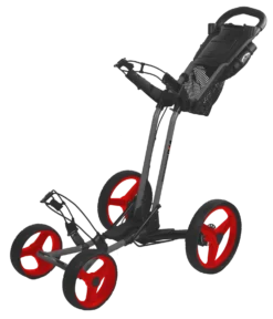 Sun Mountain Pathfinder PX4 Golf Push Carts -Golf Sports Shop Pathfinder4MagneticGray Red