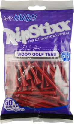RIPStixx Golf Tees - 3.25" -Golf Sports Shop RIPStixx3.25 Red