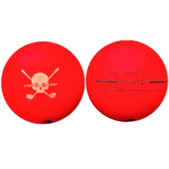 CaddiesShack Custom Jolly Rogers Skull & Crossbones Volvik Vivid Matte Golf Balls -Golf Sports Shop RedVivid