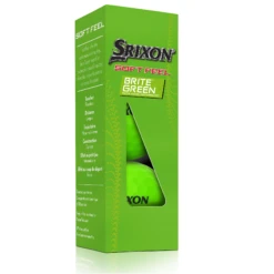 Srixon Soft Feel Brite Matte Color Golf Balls -Golf Sports Shop SOFTFEELBriteGreen13 Sleeve FLIP reflection
