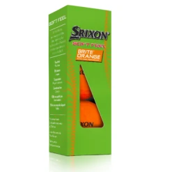 Srixon Soft Feel Brite Matte Color Golf Balls -Golf Sports Shop SOFTFEELBriteOrange13 Sleeve FLIP reflection