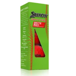 Srixon Soft Feel Brite Matte Color Golf Balls -Golf Sports Shop SOFTFEELBriteRed13 Sleeve FLIP reflection