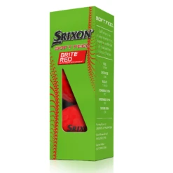 Srixon Soft Feel Brite Matte Color Golf Balls -Golf Sports Shop SOFTFEELBriteRed13 Sleeve reflection