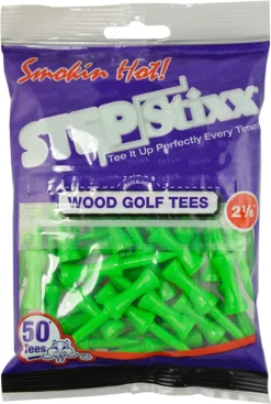 STEPStixx Golf Tees - 2.125" -Golf Sports Shop STEPStixx 2.125 Green