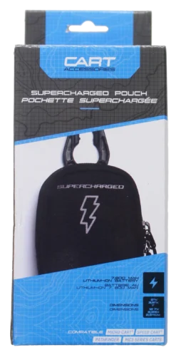 Sun Mountain Golf SuperCharged Cart Battery Pouch -Golf Sports Shop SuperchargedCartPouchBox