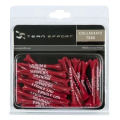 WinCraft Team Effort Collegiate Golf Tees 40 Pack -Golf Sports Shop Tees Oklahoma