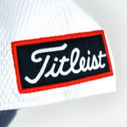 Titleist Golf Tour Elite Fitted Hat - White/Red 7 Titleist Golf Tour Elite Fitted Hat - White/Red -Golf Sports Shop TitleistTourEliteFittedCapWhiteRed 3