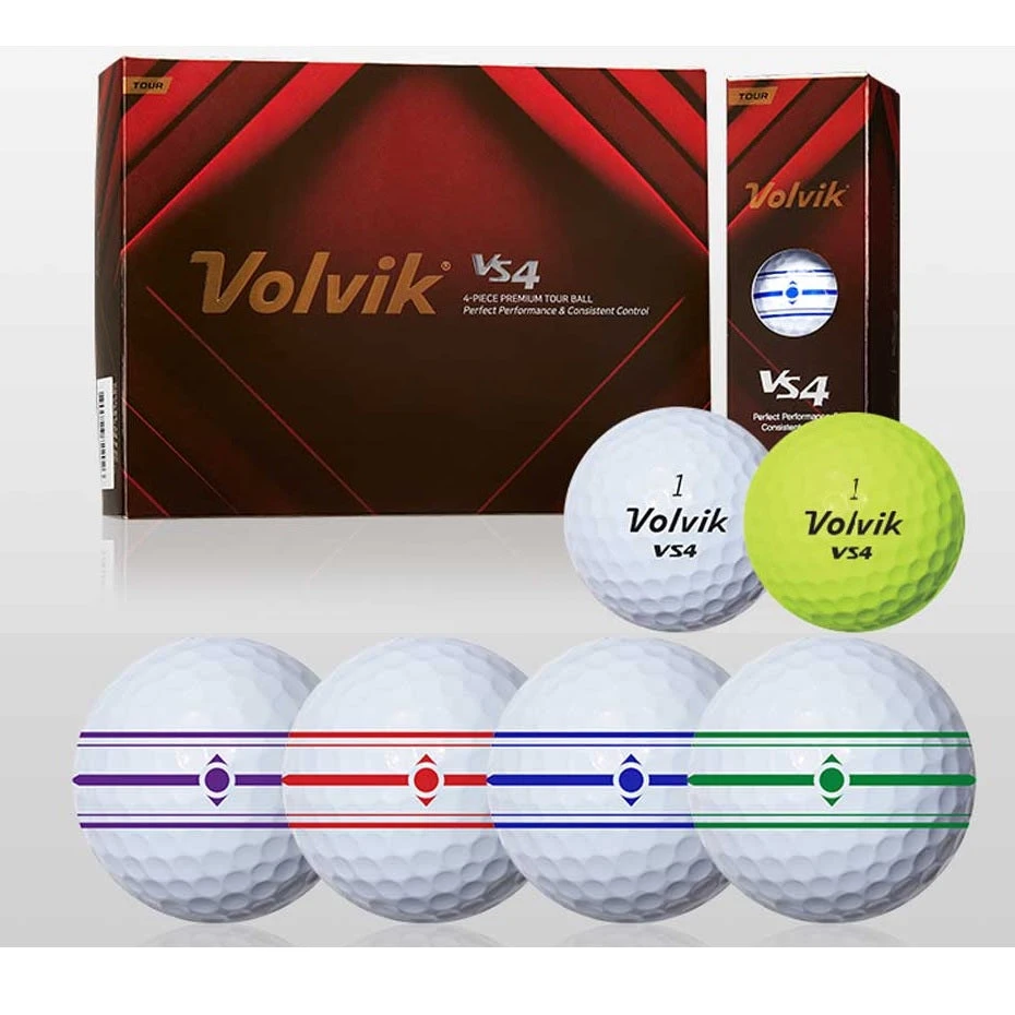 Volvik VS4 Golf Balls - 3 Ball Sleeve 1 Volvik VS4 Golf Balls - 3 Ball Sleeve