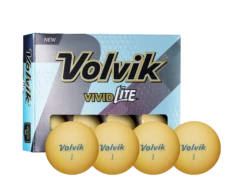 Volvik Vivid Lite Matte Finish Golf Balls - Sale! -Golf Sports Shop Vivid Lite Orange