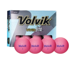 Volvik Vivid Lite Matte Finish Golf Balls - Sale! -Golf Sports Shop Vivid Lite Pink