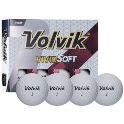 Volvik Vivid Soft Matte Urethane Golf Balls -Golf Sports Shop Vivid Soft White