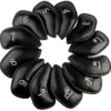 Volf Golf Black Synthetic Leather Iron Covers Set