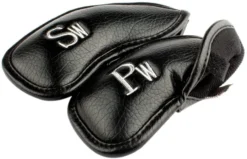Volf Golf Black Synthetic Leather Iron Covers Set -Golf Sports Shop VolfGolfHeadcover BlackLeatherIrons5