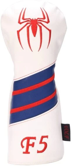 Volf Golf Red White Blue Leather Spider Headcovers 12 Volf Golf Red White Blue Leather Spider Headcovers -Golf Sports Shop VolfGolfHeadcovers SpiderFairway 5