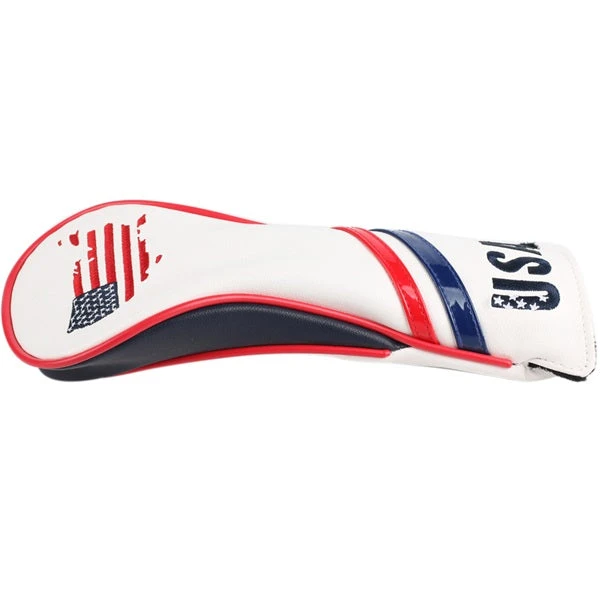 Volf Golf Red White Blue Leather USA Headcovers 4 Volf Golf Red White Blue Leather USA Headcovers - Image 4