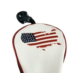 Volf Golf Red White Blue Leather USA Headcovers 16 Volf Golf Red White Blue Leather USA Headcovers -Golf Sports Shop VolfGolfHeadcovers USAFairway0