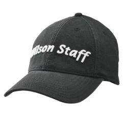 Wilson Staff Relaxed Golf Cap - Assorted Colors -Golf Sports Shop WGH5900BL WS Tour Relaxed Cap Black Front 1