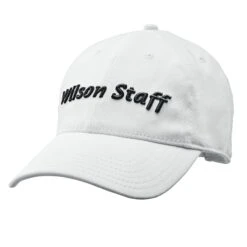 Wilson Staff Relaxed Golf Cap - Assorted Colors -Golf Sports Shop WGH5900WH WS Tour Relaxed Cap White Front 1