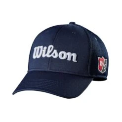 Wilson Staff Tour Mesh Golf Hats -Golf Sports Shop WGH6100NA 0 WS Wilson Tour Mesh Navy Front.png.cq5dam.web .1200.1200