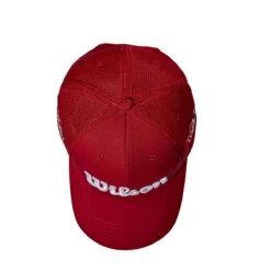 Wilson Staff Tour Mesh Golf Hats -Golf Sports Shop WGH6100RD 3 WS Wilson Tour Mesh Red Top.png.cq5dam.web .1200.1200