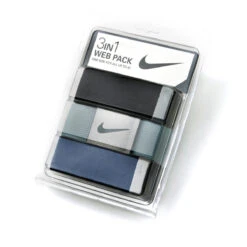 Nike 3-in-1 Web Belt Packs 21 Nike 3-in-1 Web Belt Packs -Golf Sports Shop WebBelt BlackBlueNavy