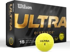 Wilson Ultra Golf Balls - 15 Pack -Golf Sports Shop WilsonUltra 2023 Distance Yellow 0