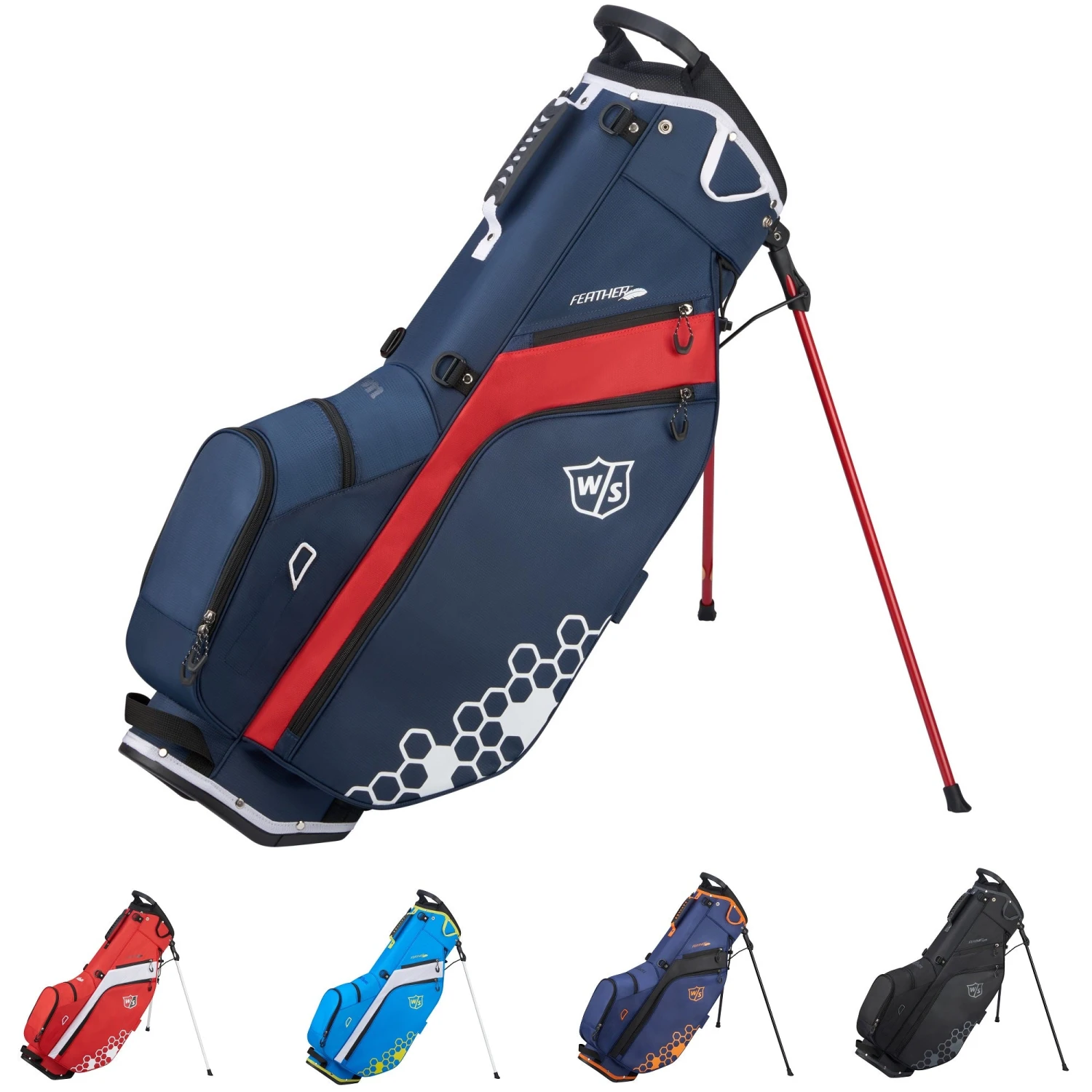 Wilson Staff Golf Feather Lite FL Stand Carry Bags 12 Wilson Staff Golf Feather Lite FL Stand Carry Bags - Image 12