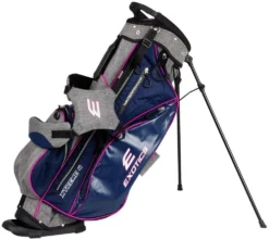 Tour Edge Exotics Xtreme 4 Stand Bags -Golf Sports Shop Xtreme 4 Carry Bag Navy Scratch Plaid Pink