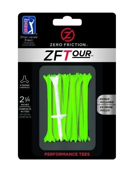 Zero Friction Golf Tees - Green (2.75" X 40) 1 Zero Friction Golf Tees - Green (2.75" X 40)