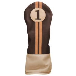 Sahara Retro Vintage Driver Headcovers -Golf Sports Shop drv hc chocolate mocha