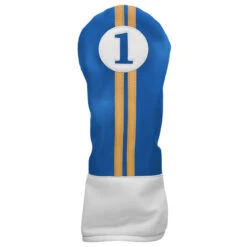 Sahara Retro Vintage Driver Headcovers -Golf Sports Shop drv hc royal yellow