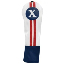 Sahara Retro Vintage #X Fairway Wood Headcovers -Golf Sports Shop fw x hc red white blue