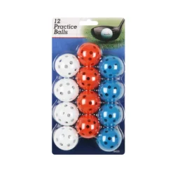 Intech Golf Practice Balls With Holes (12 Pack) -Golf Sports Shop i99020