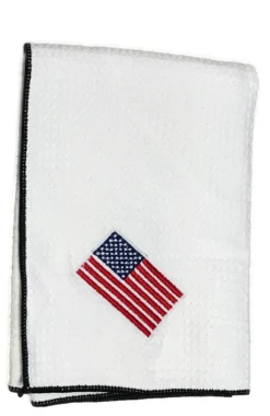 Joseph Elliott USA Embroidered Flag 18" X 18" Micro Fiber Towels -Golf Sports Shop je6