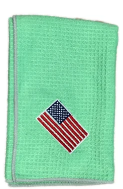 Joseph Elliott USA Embroidered Flag 18" X 18" Micro Fiber Towels -Golf Sports Shop je7