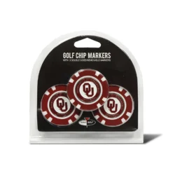 Team Golf NCAA Magnetic Poker Chip Ball Markers 21 Team Golf NCAA Magnetic Poker Chip Ball Markers -Golf Sports Shop oklahoma 3 pack