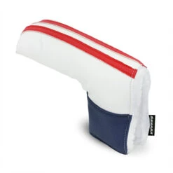 Sahara Retro Vintage Blade Putter Headcovers -Golf Sports Shop retro putter hc red white blue