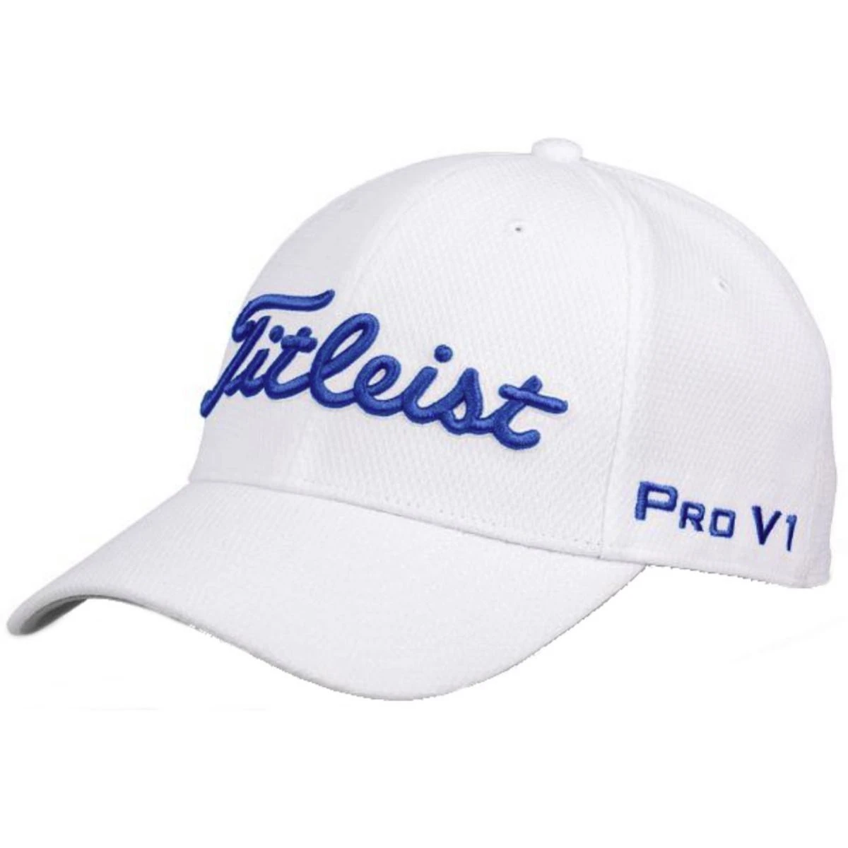 Titleist Golf Tour Elite Fitted Hat - White/Royal 1 Titleist Golf Tour Elite Fitted Hat - White/Royal